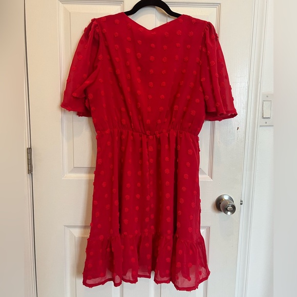 NWT Chiffon Ruffle Dress - Picture 3 of 5